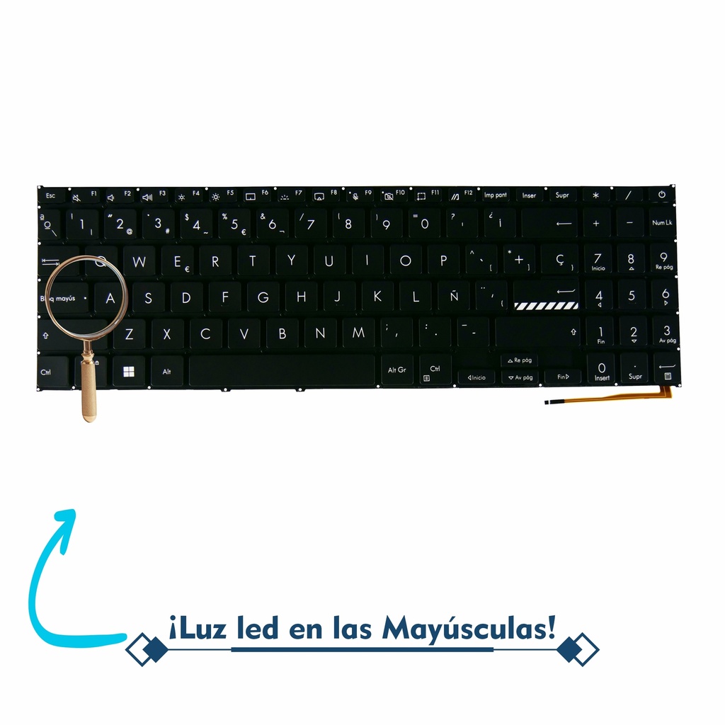 TECLADO PORTATIL ASUS X1502 X1502za M1502 X1503 M1503qa X1504