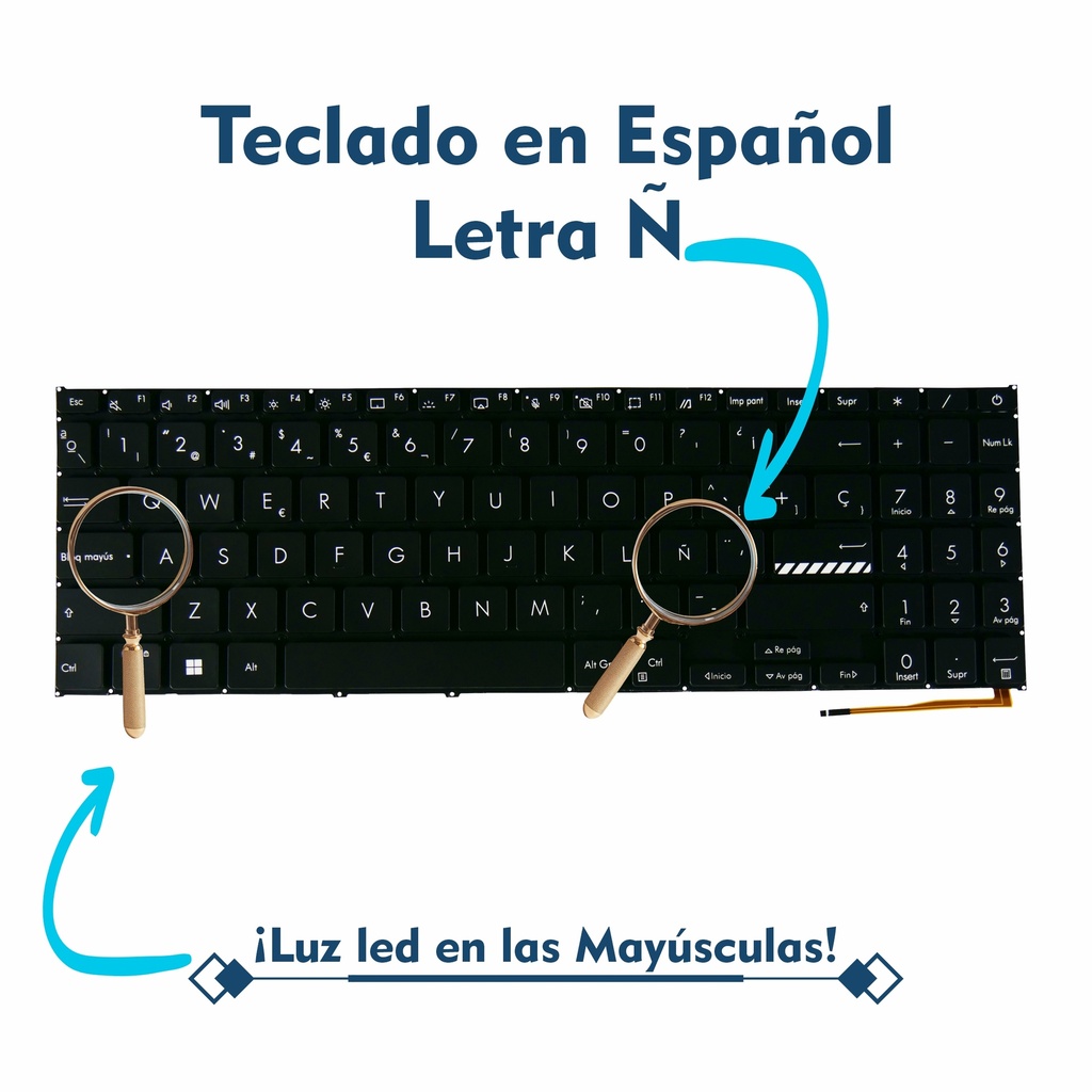 TECLADO PORTATIL ASUS X1502 X1502za M1502 X1503 M1503qa X1504