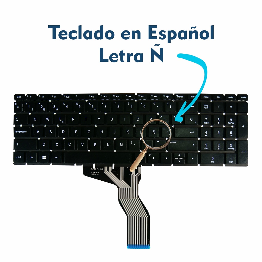 Teclado Portátil HP 15-BS 15-CW 15-BK 15-DA 15-BW 15-DY 15-CD 15-DB 15-BR 15-CB 15-BP 17-BS 17-AK 17-CA 15-CX NEGRO