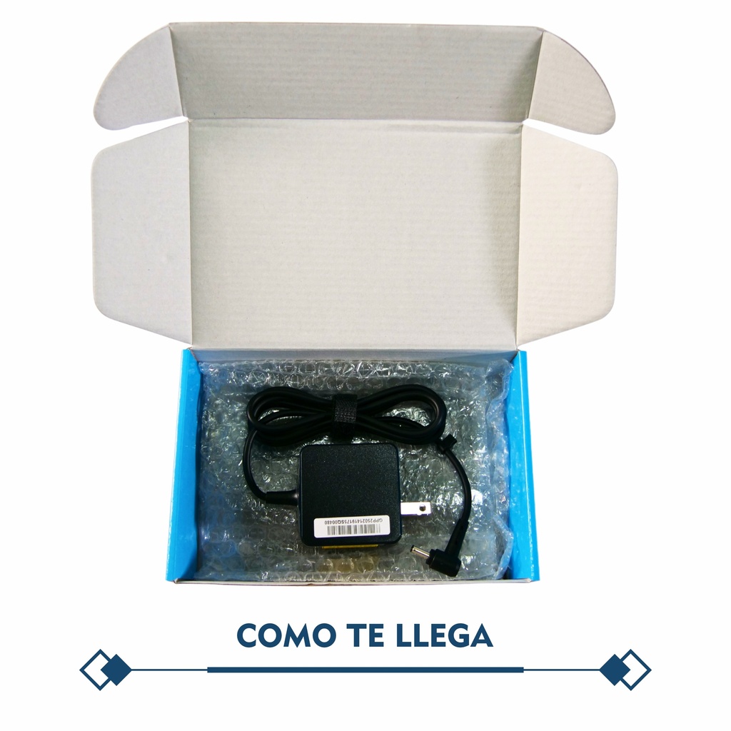CARGADOR PORTATIL ASUS VIVOBOOK 19V 1.75 AMP 4.0*1.35MM TIPO ORIGINAL