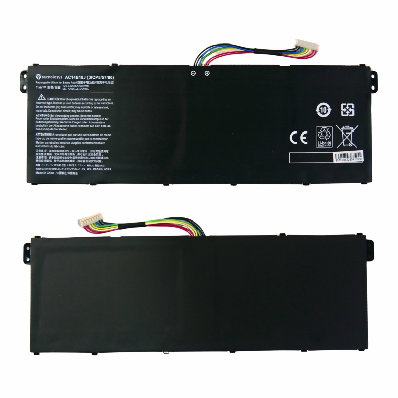 Batería Acer AC14B18J E3-111 E3-112-C30G V3-111 (11.4V-25WH)