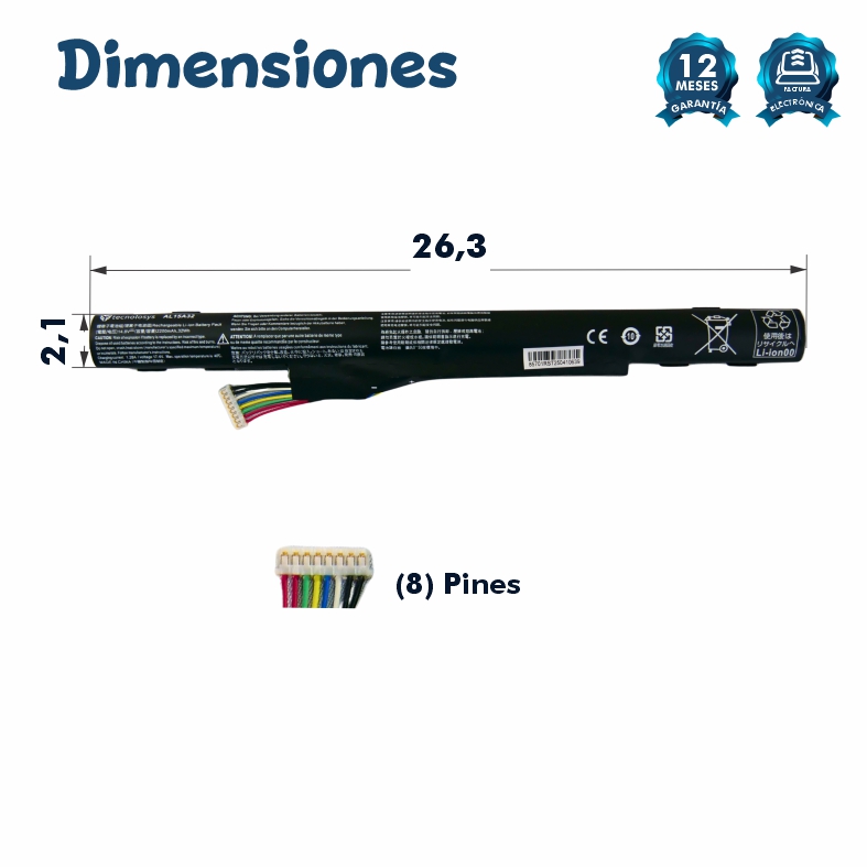 Batería Acer Aspire E5-422 e5-473/ E5-532T / E5-573TG AL15A32