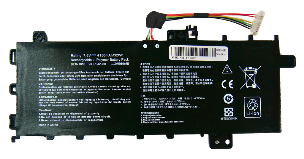 Batería Asus Vivobook X512DA F512FA F512DA-SH31 X512FA X512FB X512FL MODELO: B21N1818-1 B21N1818