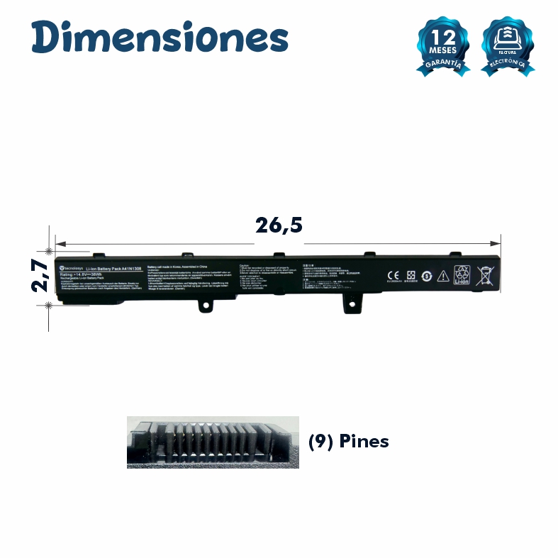 Batería Asus x451c x451 X551M / X551MA / D550M