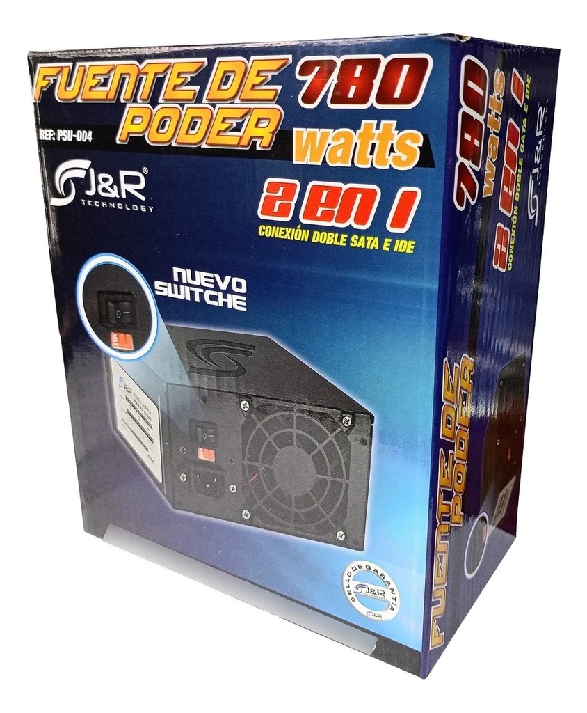 Fuente de poder para PC J&R ATX-780 PSU-004