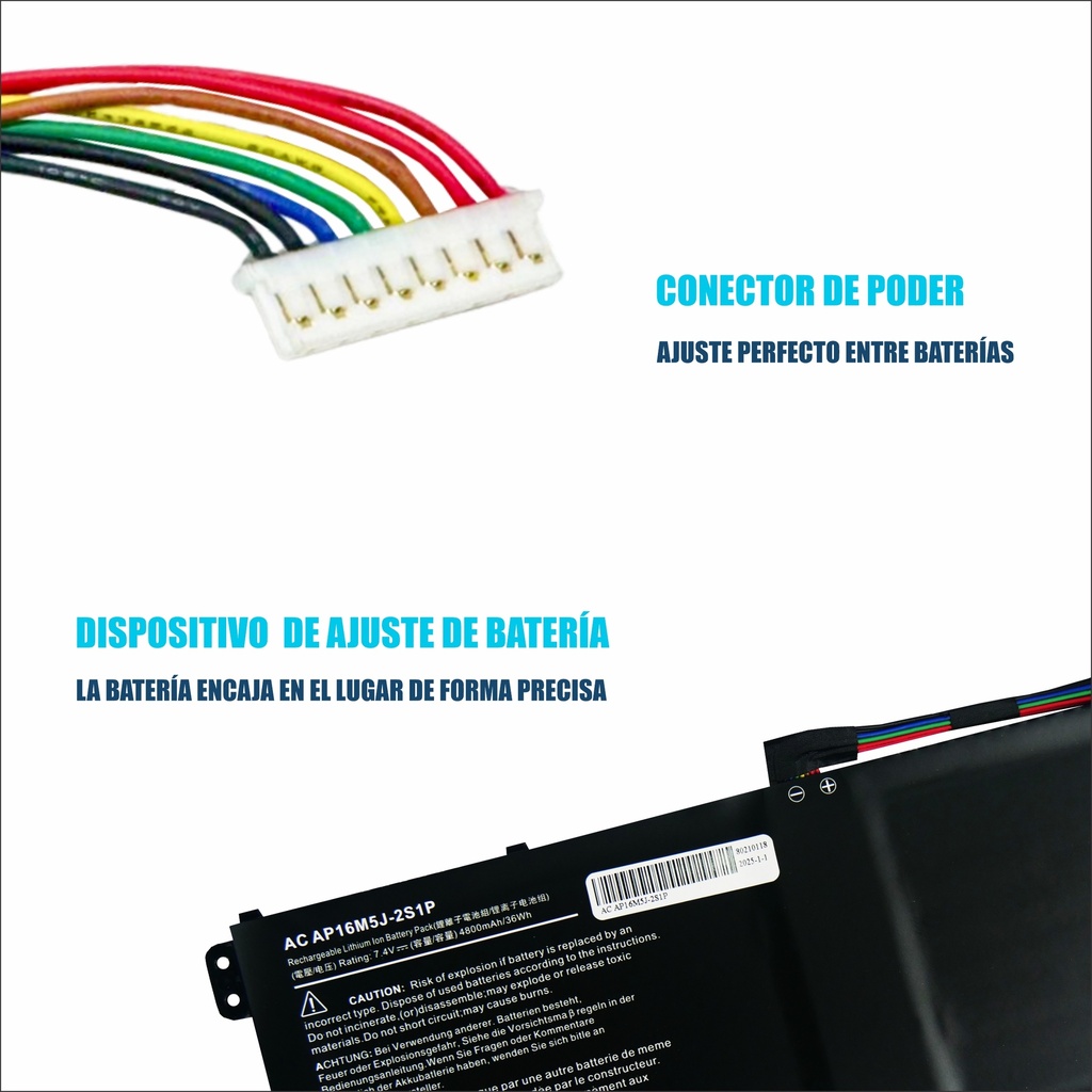 Bateria Acer Aspire 3 A315-21 A315-51 A315-31-C514 N17Q2 7.4v 7.7v 7.6v AP16M5J