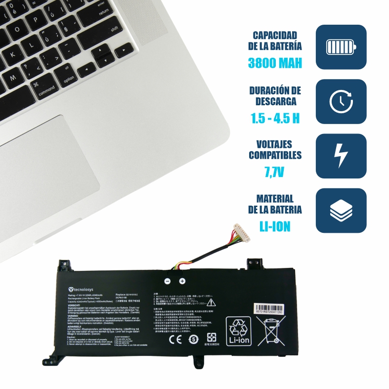 Batería Asus Vivobook X412FJ X409 X415EA X415 A412FA X512DA F512FA F512DA-SH31 X512FA C21N1818-2