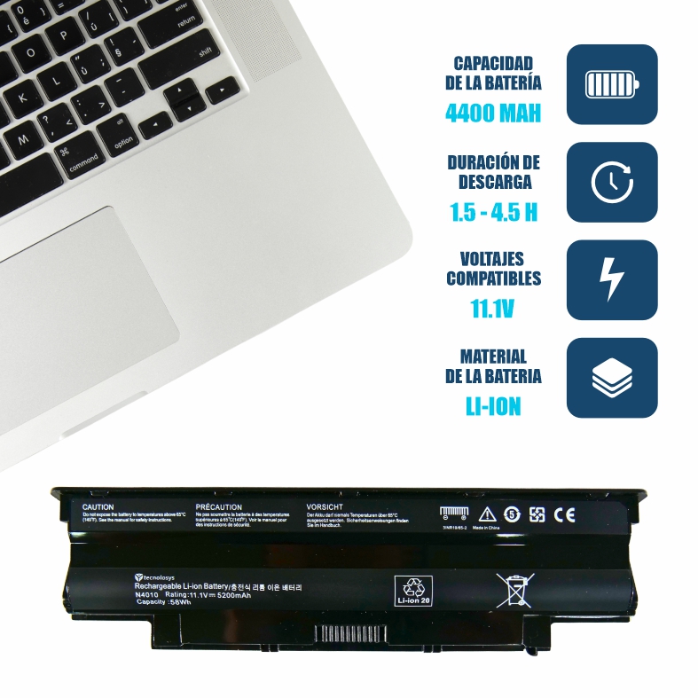 Batería Dell Inspiron 14.8v 3441 / 14-3421 / 17-3721