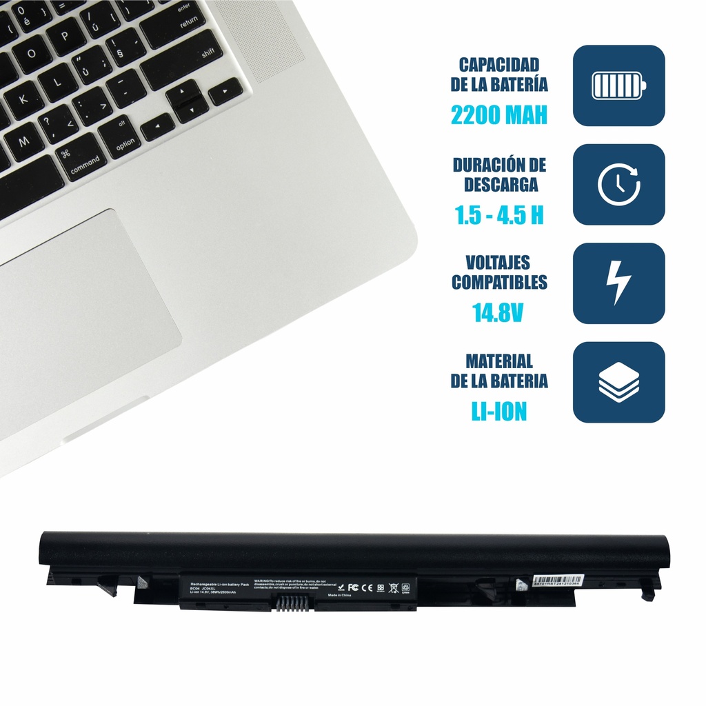 Bateria Hp JC04 JC03/ 240 G6 / 15Q-BU / 17-AK / 14-bs