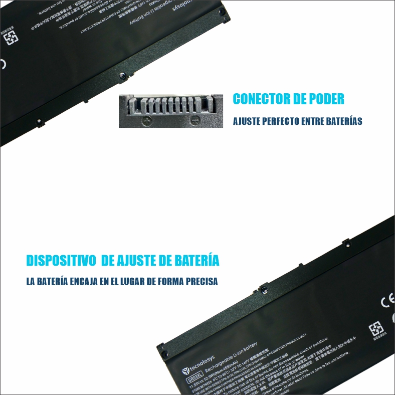 Batería HP  SR03 SR03XL 15-CX 15-CN 15-CB 15-DC 11.55V