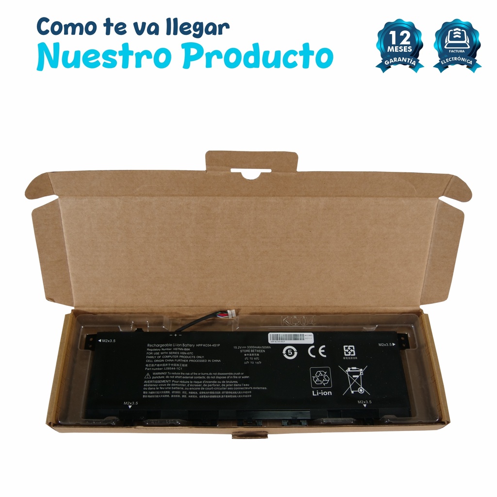 Batería para Portátil HP Envy X360 13-AG 13-AG 13-AR Envy 13-AH 13-AQ KC04XL