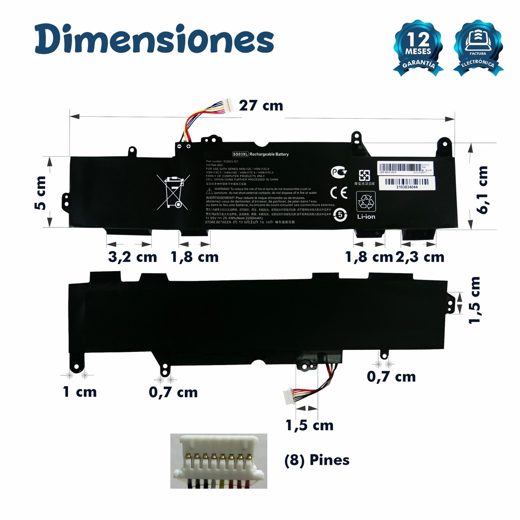 Batería para Portátil HP 840-G5 745-G5 SS03XL