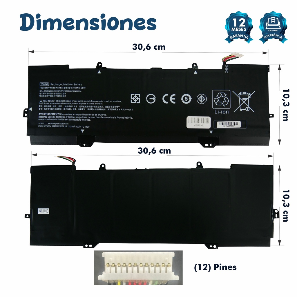 BATERIA HP 15-CH001N BY06XL