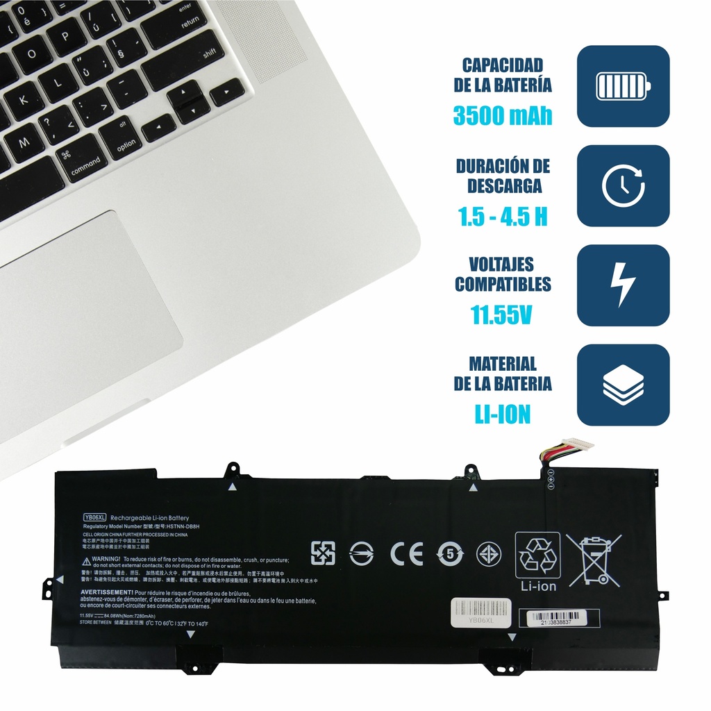 BATERIA HP 15-CH001N BY06XL