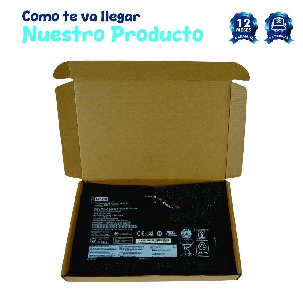 Batería Lenovo Ideapad 330S 330S-14IKB 320S-14IKB 330S-15ARR 330S-15AST 330S-15IKB VOLTAJE: 11.4 V y 11.6 V Y 11.7 TIPO C