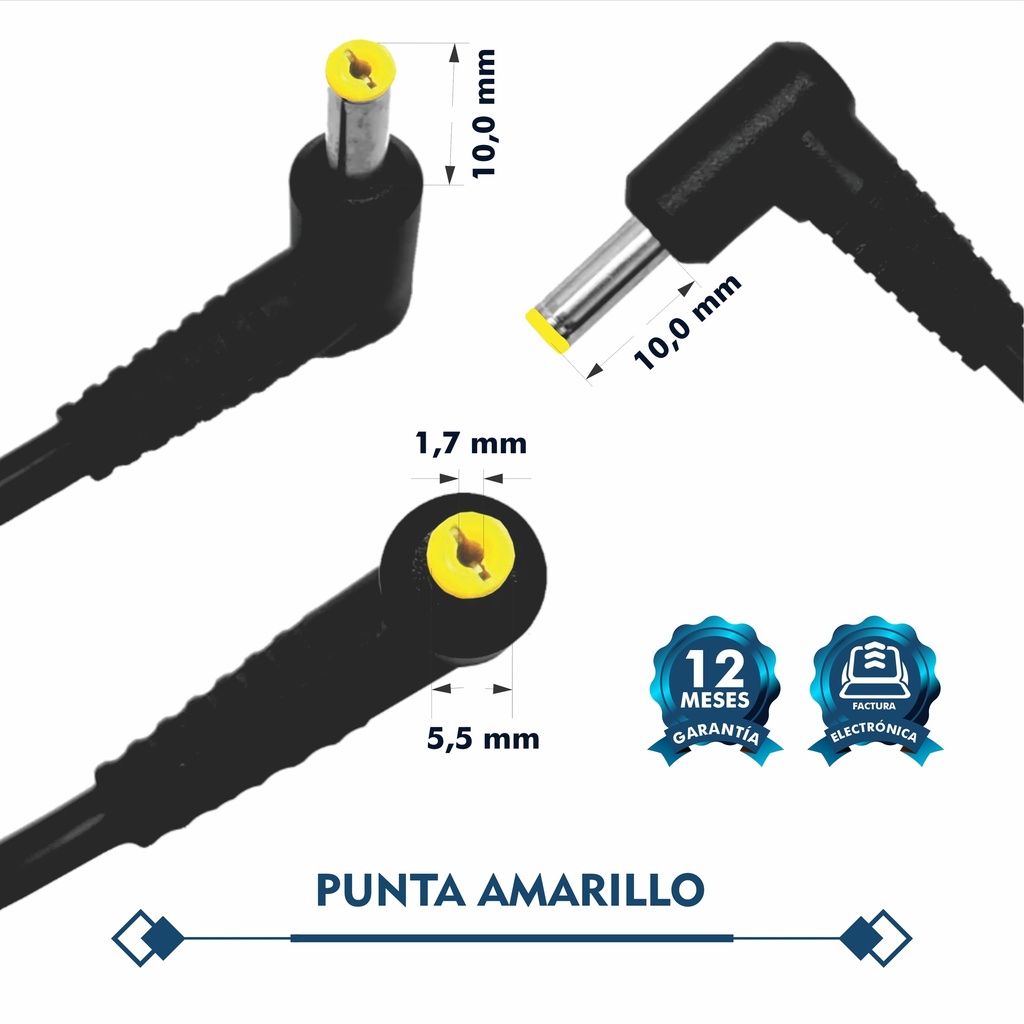 CARGADOR PORTATIL ACER MINI 19V 2.15 AMP 5.5*1.7MM HOMOLOGADO