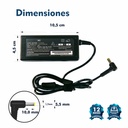 CARGADOR PORTATIL ACER MINI 19V 2.15 AMP 5.5*1.7MM HOMOLOGADO