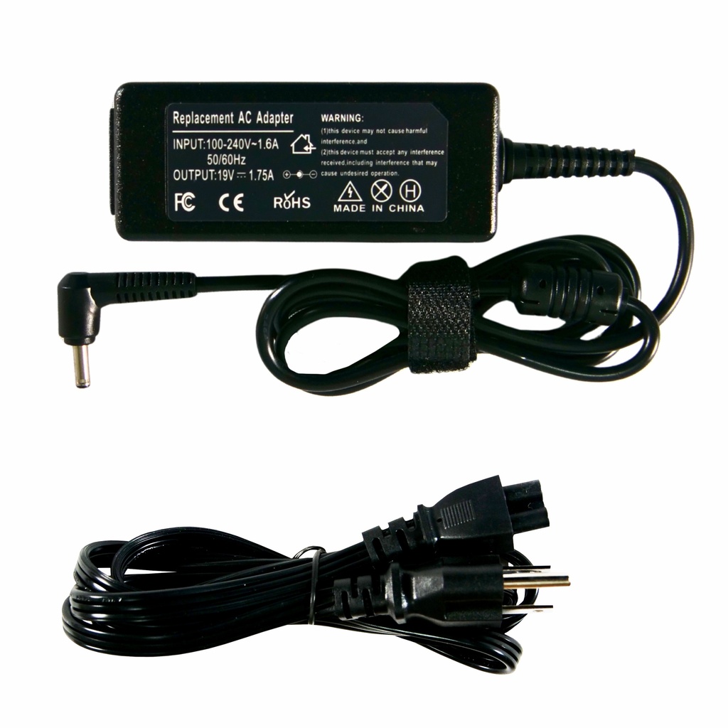 CARGADOR PORTATIL ASUS VIVOBOOK 19V 1.75 AMP 4.0*1.35MM HOMOLOGADO