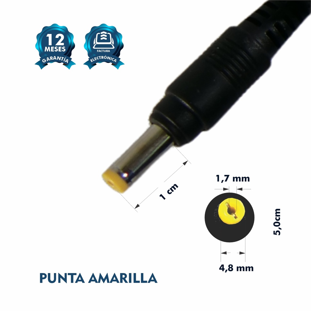 CARGADOR PORTATIL HP 18.5V 3.5 AMP 4.8*1.7MM HOMOLOGADO