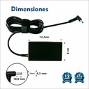CARGADOR PORTATIL HP PUNTA AZUL 19.5V 3.33AMP 65W ORIGINAL