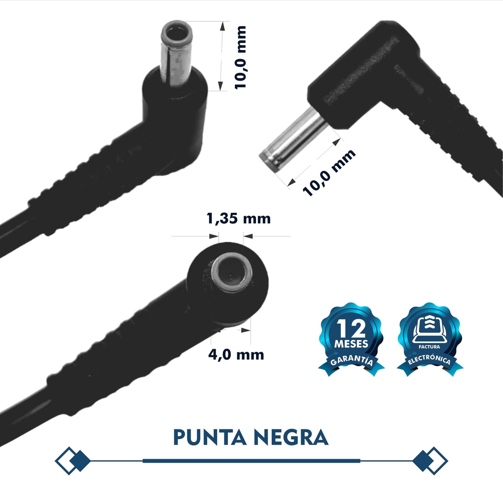 CARGADOR PORTATIL ASUS 19V 2.37 AMP 4.0* 1.35 MM HOMOLOGADO