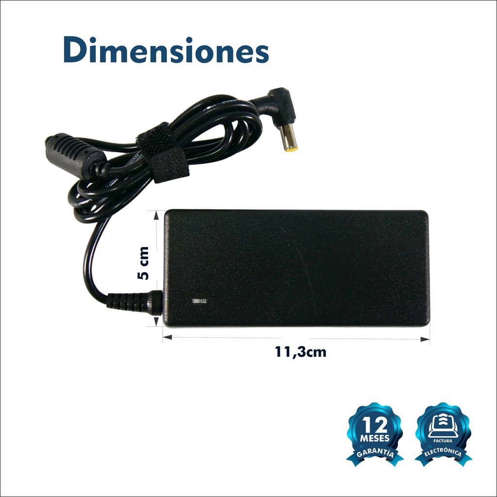 CARGADOR PORTATIL SONY VAIO 19.5V 3.95 AMP 6.5*4.4 HOMOLOGADO