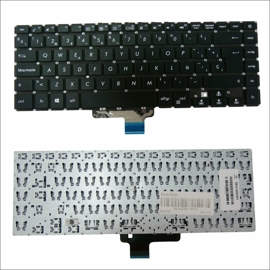TECLADO ASUS VIVOBOOK K510  X510Q  X510QA  F510UA X510U X510 K510 S510 A510
