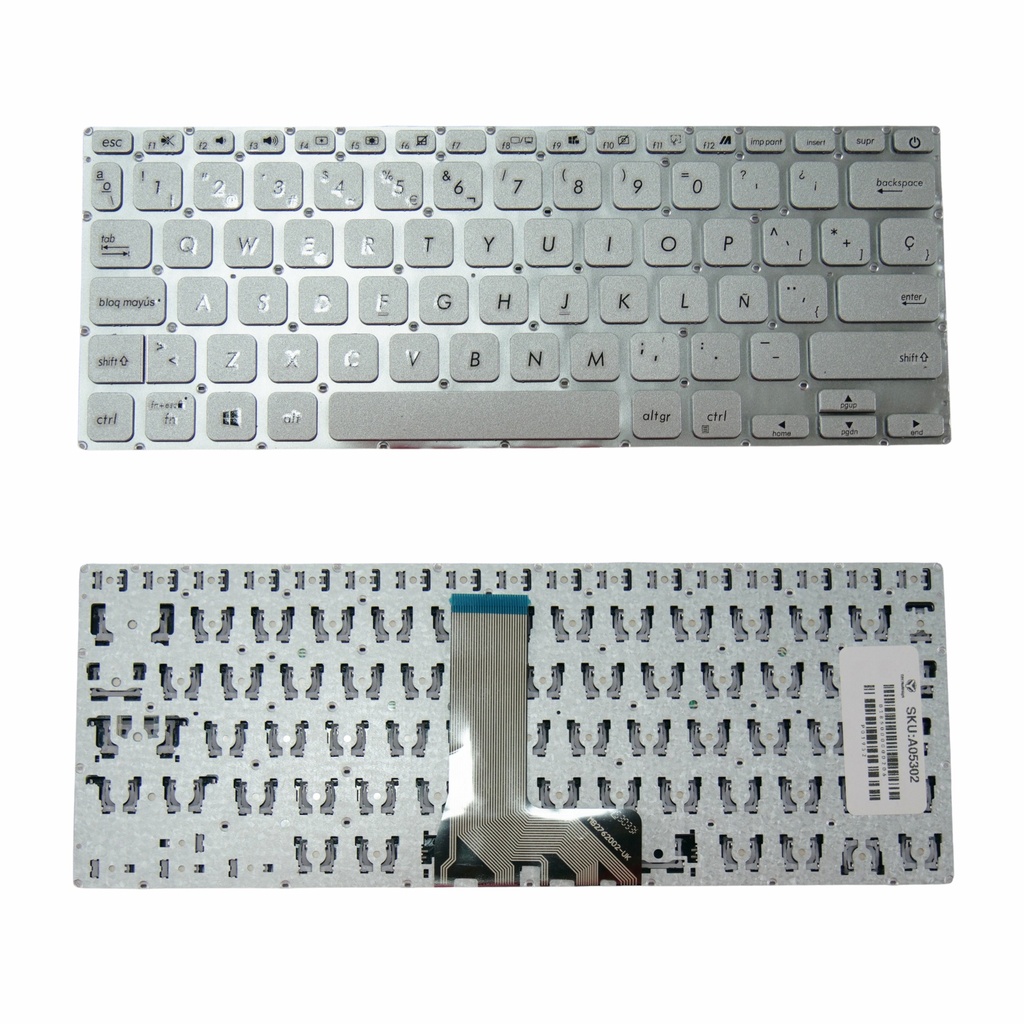 TECLADO ASUS X409 X415 PLATEADO