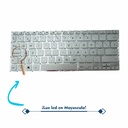 TECLADO ASUS X412 X412F X412FA X412U X412UB X412UA X412D X412 S412 D412 PLATEADO