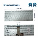TECLADO ASUS X412 X412F X412FA X412U X412UB X412UA X412D X412 S412 D412 PLATEADO