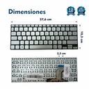 TECLADO ASUS X420 X420f X420u A420f A420 PLATEADO