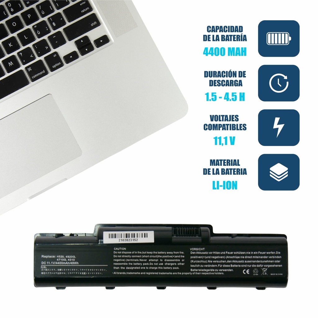 Batería Portátil Acer 4520 / 5541G / 5740-5144