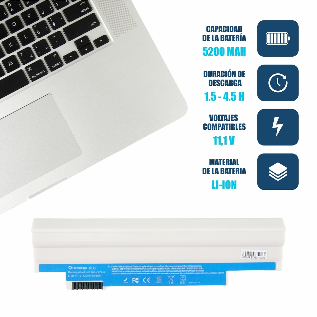 Bateria Acer Aspire  360 D250 D260 D270 AOD255 722 ONE