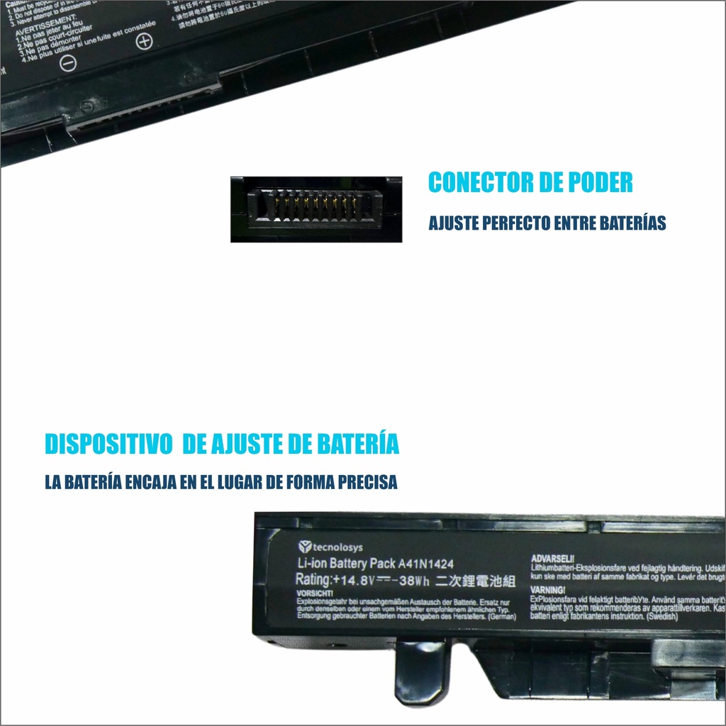BATERIA ASUS GL552/ZX50 FX50JK4200 FZ50VW G552VL GL552J GL552JW GL552JX