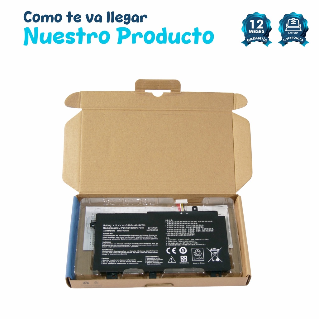 BATERIA PORTATIL ASUS FX504 FX505 FX506 PX504 PX505 TUF504
