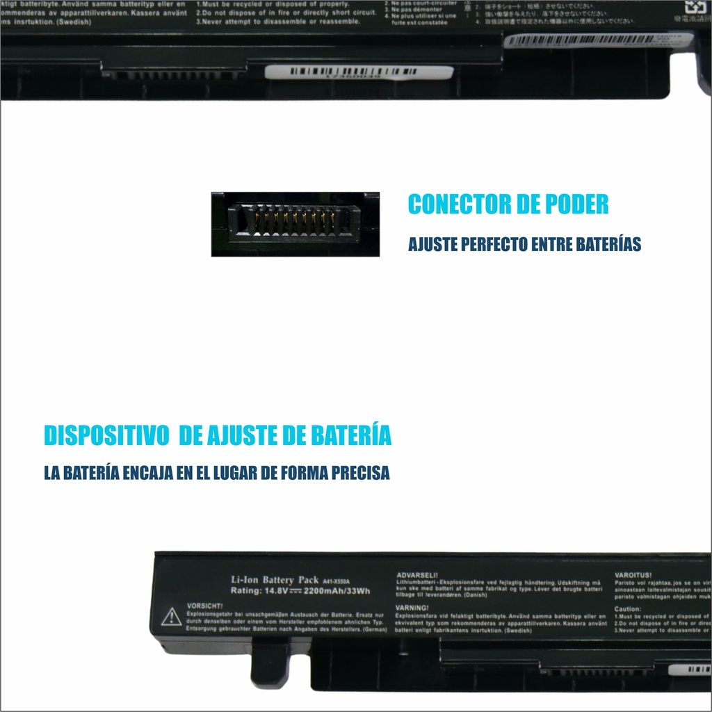 Bateria Asus Externa A41-X550 / F550VC / X550LA X450C X452