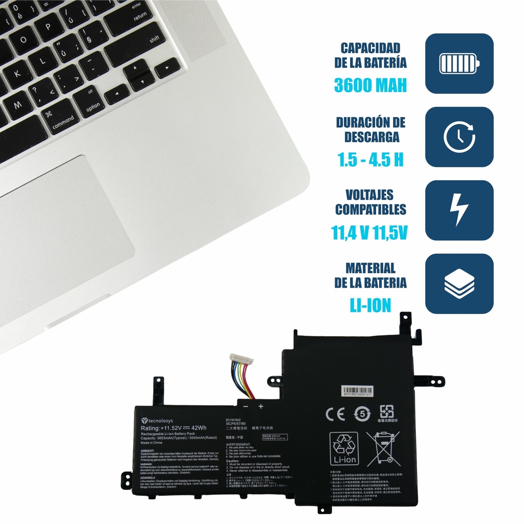 BATERIA ASUS S15 X513 X531 K531 k513e S531v