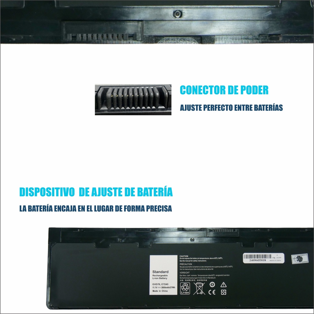 Bateria para portatil Dell E7240 E7250 KWFFN WD52H 11.1V