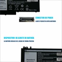 Batería Portátil Dell Latitude E5470 E5270 E5570 M3510 11,4V 47WH