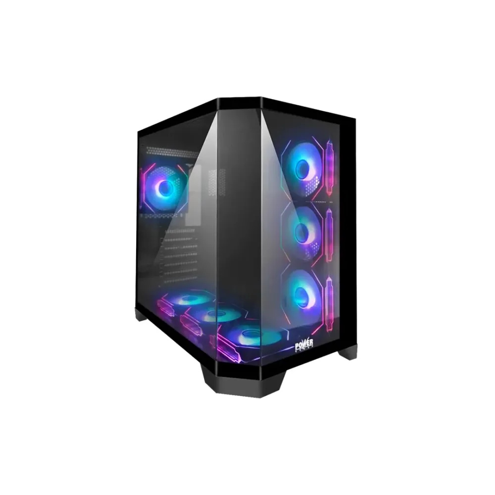 CAJA ATX POWER GROUP MOD CL-W75- BLACK 7 FAN RGB CONTROL