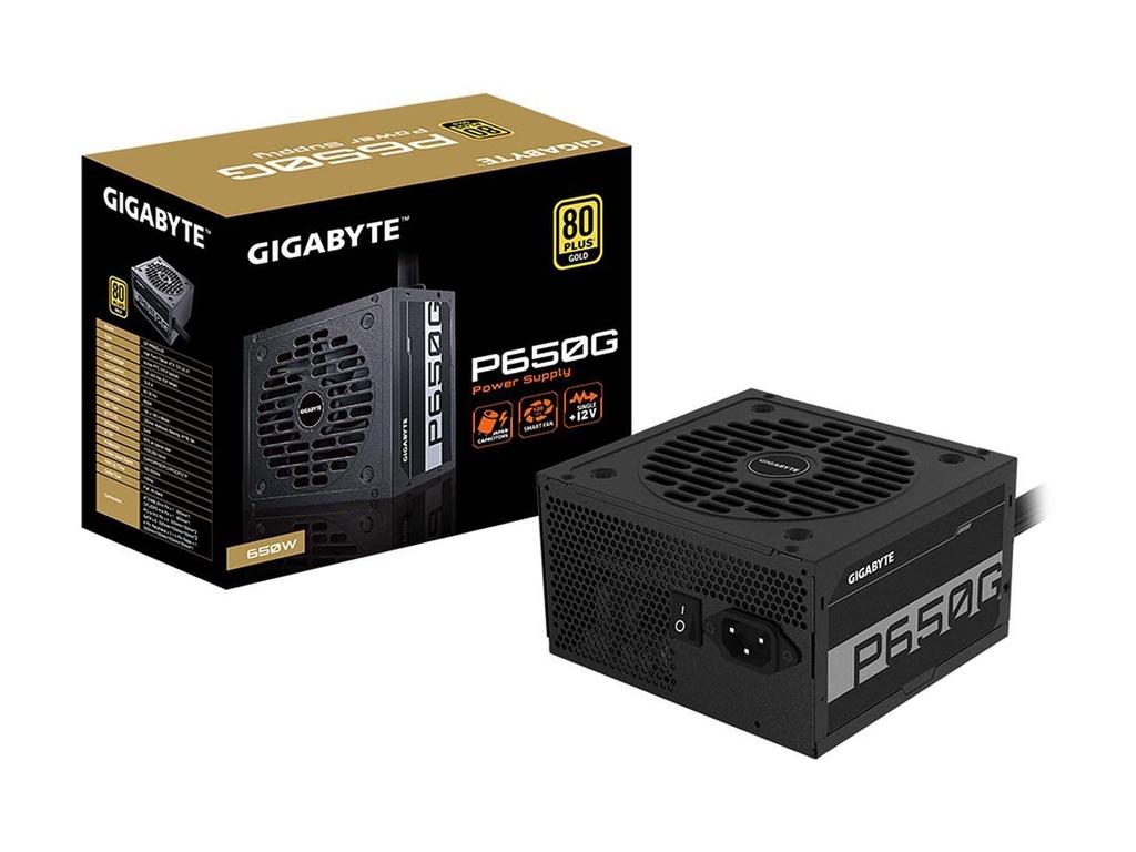 FUENTE GIGABYTE 650W 80 PLUS GOLD MODELO: GP-P650G-US