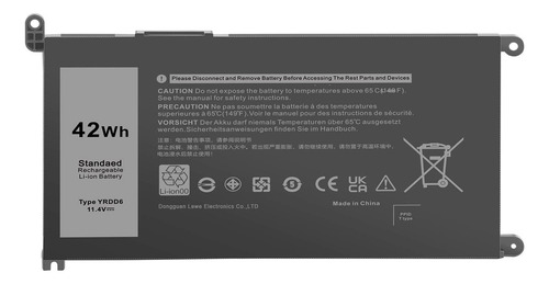 BATERIA DELL YRDD6 5481 5490 5481 5482 5485 5491 5493 5584 5593 5590 Vostro 5481 5581 5490 5590 0YRDD6 1VX1H 01VX1H