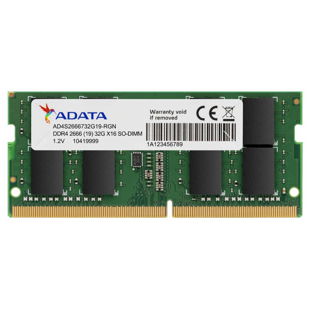 RAM PORTATIL DDR4 8GB 3200MHZ ADATA MODELO: AD4S32008G22-SGN