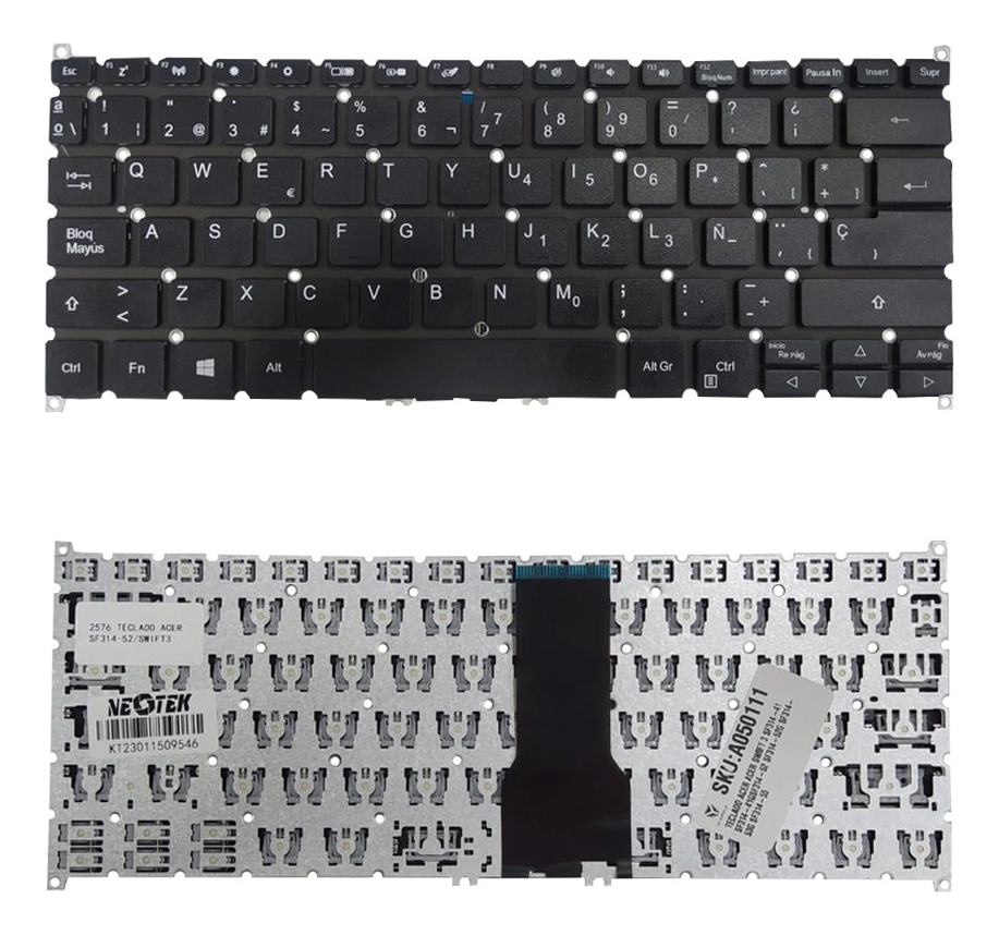 TECLADO ACER ACER SWIFT 3 SF314-41 SF314-41GSF314-52 SF314-52G SF314-53G SF314-55 SIN POWER