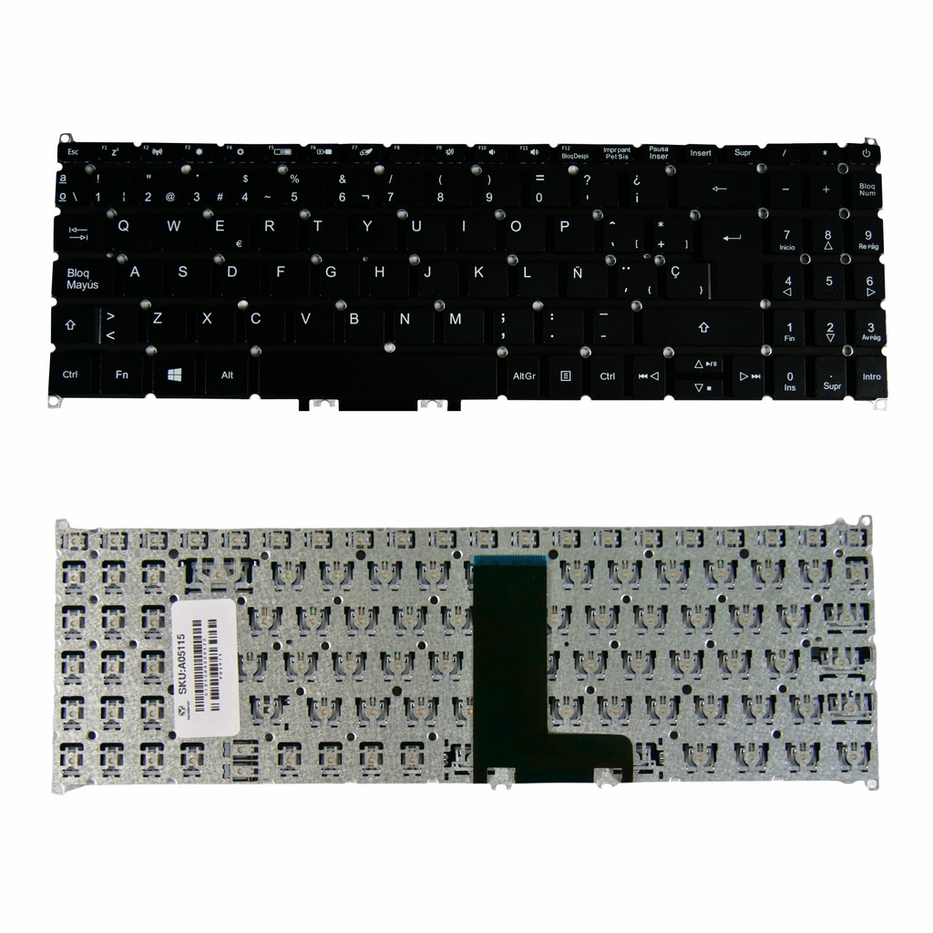 Teclado Portatil Acer Aspire 3 A315-54 A315-56-34SM A315-42 A315-42G A315-43 A315-42 A315-55 SF315 A315-23G CON POWER