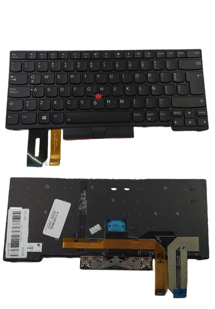TECLADO PORTATIL LENOVO THINKPAD E480 L480 L380 E490 YOGA T480 T480S T490 NEGRO