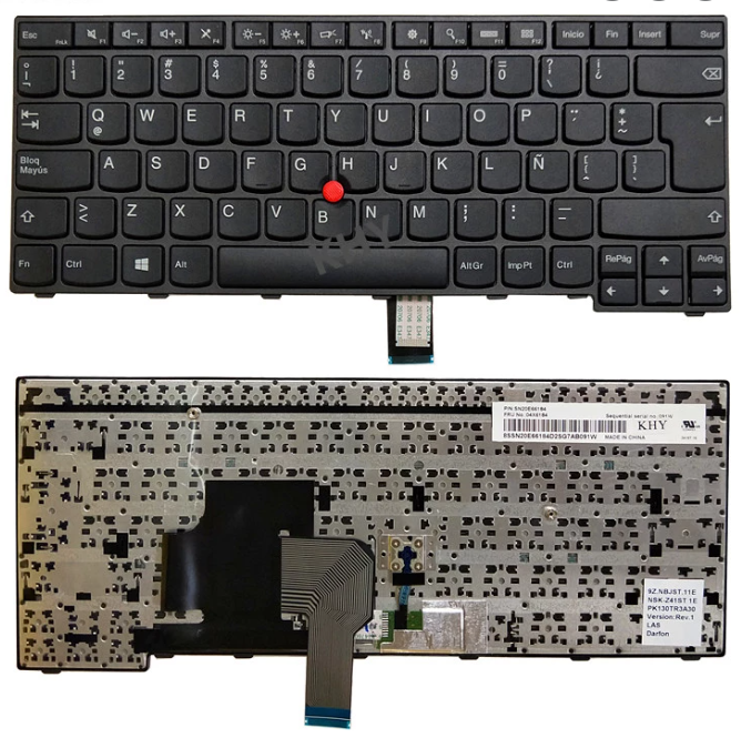 TECLADO LENOVO THINKPAD E450 E455 E450C W450 E460 E465 NEGRO CON MARCO