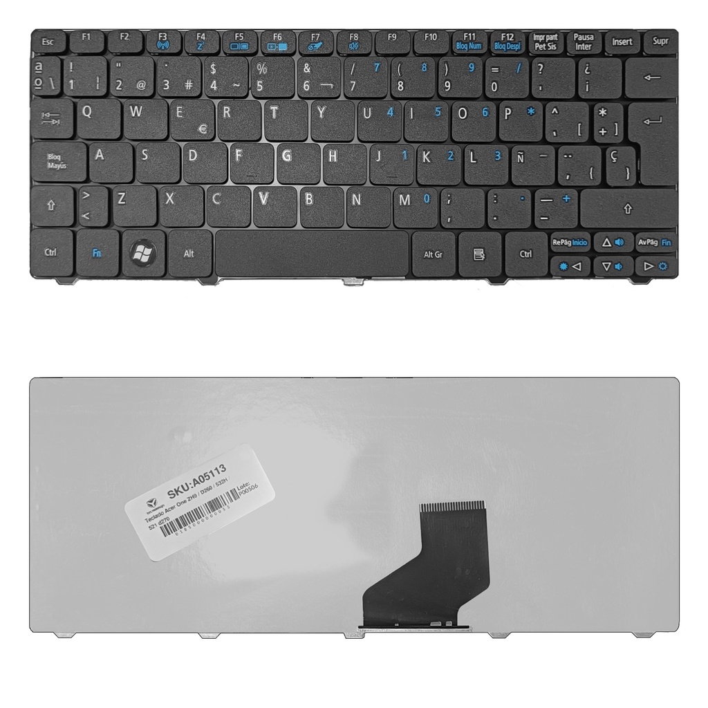 Teclado Acer One ZH9 / D260 / 532H / 521 d270