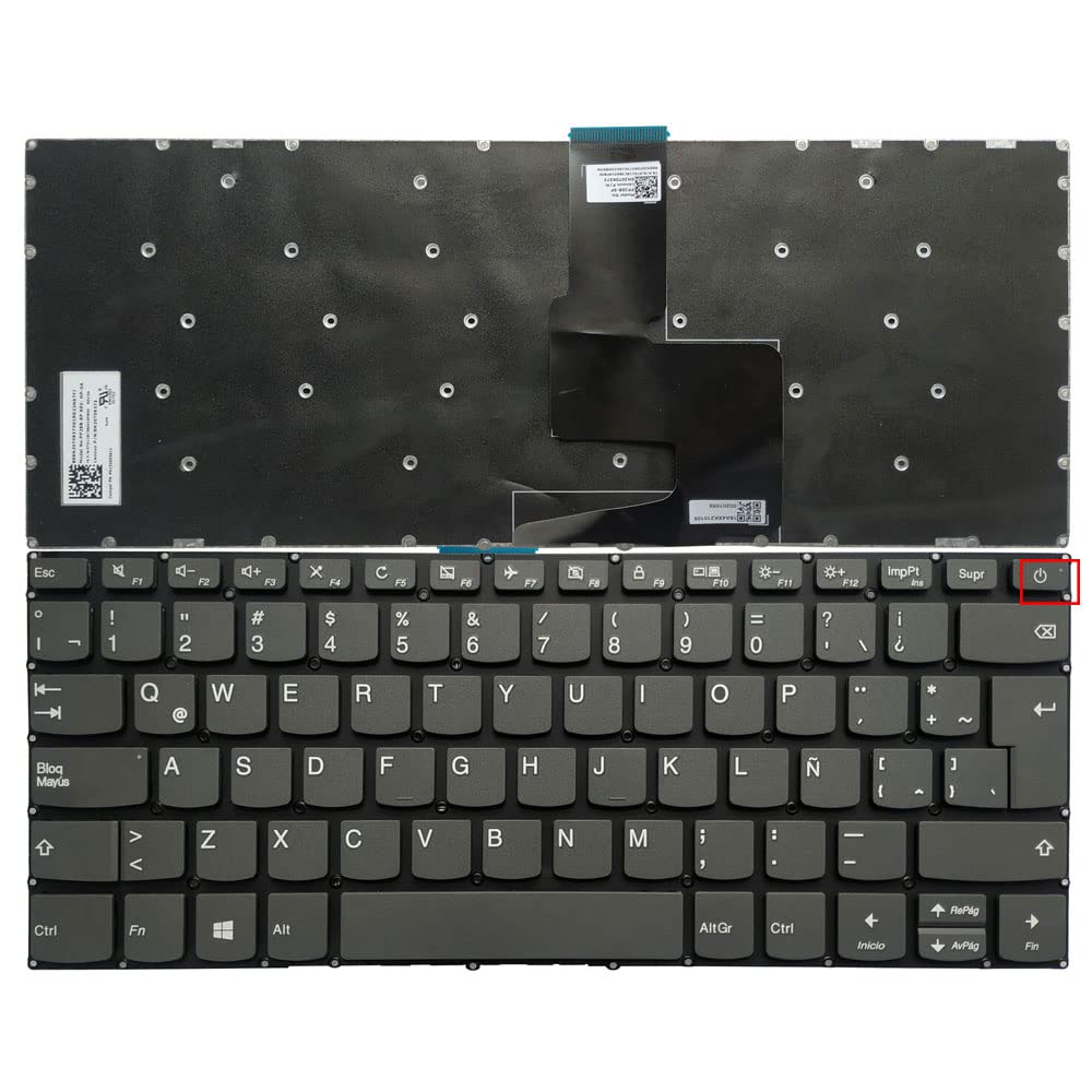 TECLADO LENOVO IDEAPAD 320-14ISK 320S-14IKB - 520S-14IKB- S145-14API COLOR GRIS