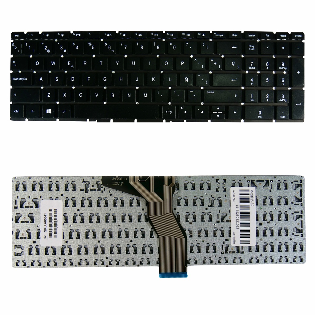 Teclado Portátil HP 15-BS 15-CW 15-BK 15-DA 15-BW 15-DY 15-CD 15-DB 15-BR 15-CB 15-BP 17-BS 17-AK 17-CA 15-CX NEGRO